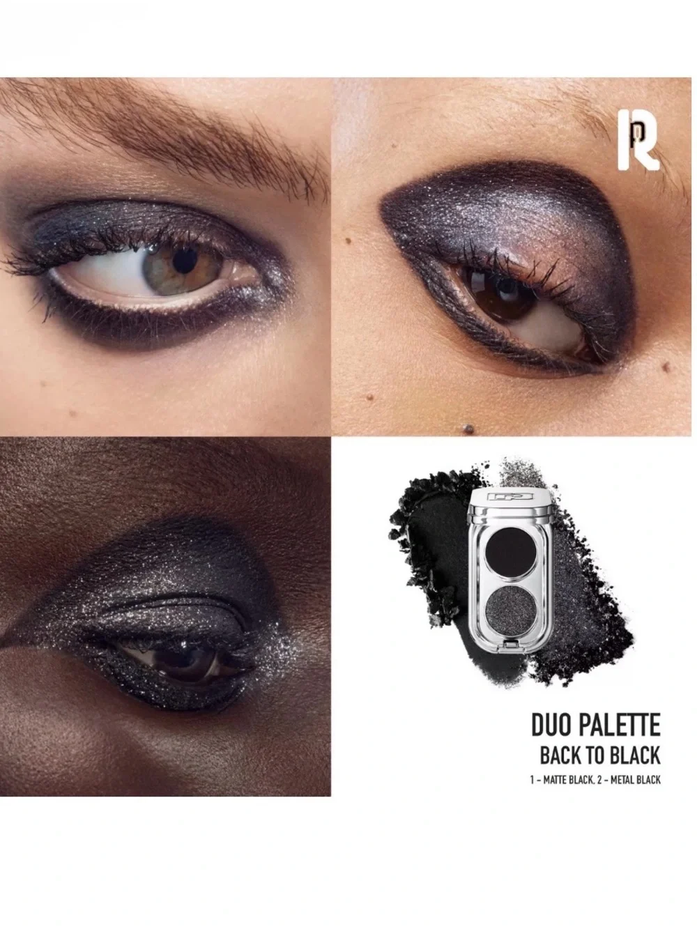 Rabanne Eyephoria Mini Palette Duo - Back to Black